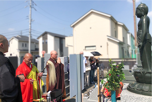 盂蘭盆施餓鬼会の様子