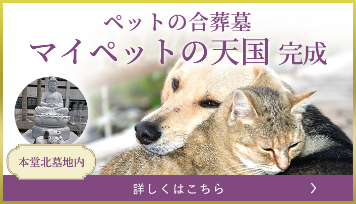 ペットの合葬墓 マイペット天国バナー